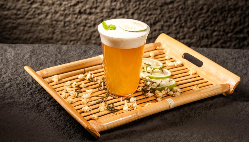 火鍋春季甜品，加盟店新品，抹茶奶豆腐！