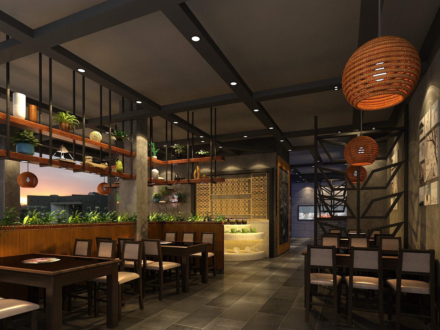 朝天門(mén)火鍋江西萍鄉(xiāng)上栗店大廳